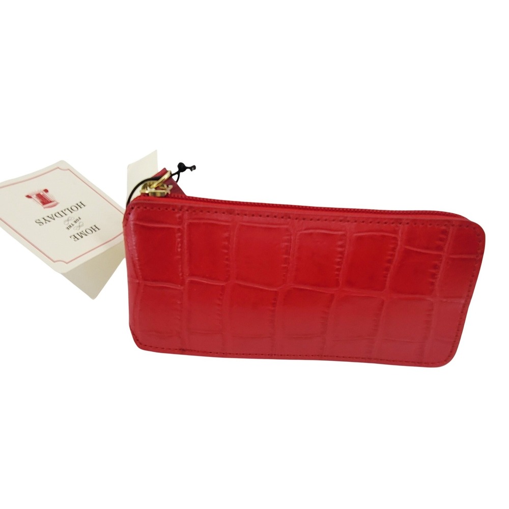 NWT‎ Talbots Red Zip Up Market Tote - Size 12x15.5x3